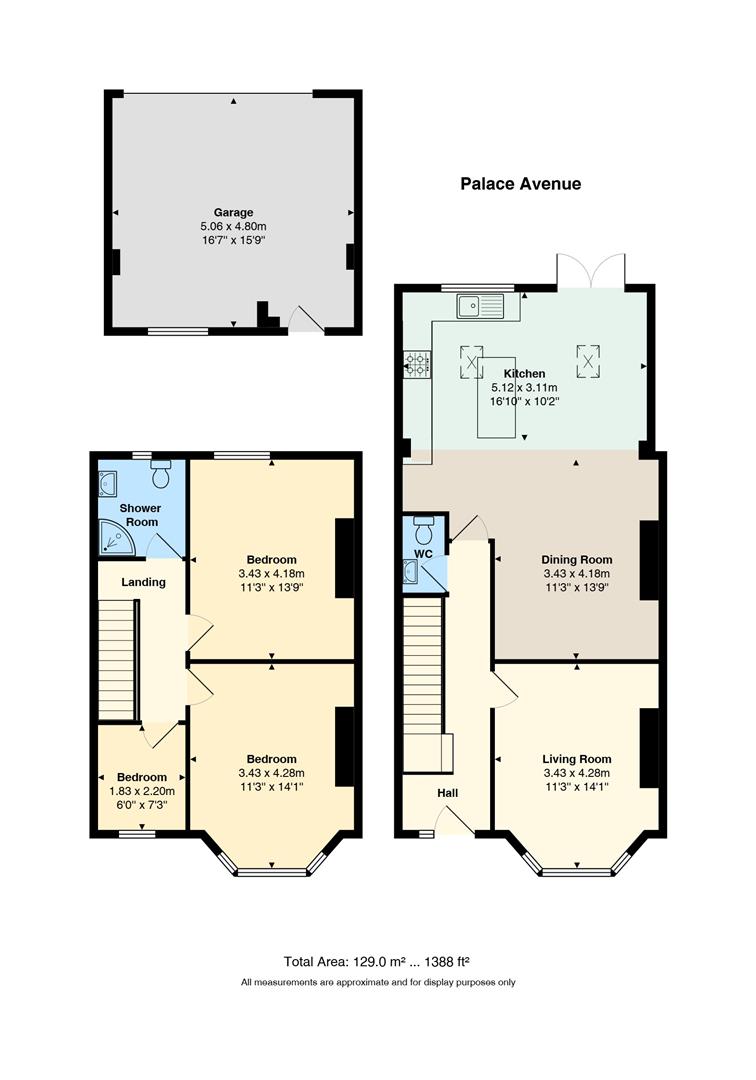 Floorplan for Palace Avenue, Llandaff, Cardiff